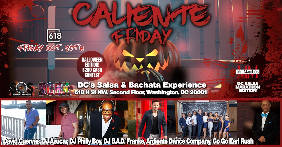 Salsaween & Bachataween $200 Contest 2 Flrs DJ Philly Boy, DJ Azucar, DJ BAD Frankie, Ardiente