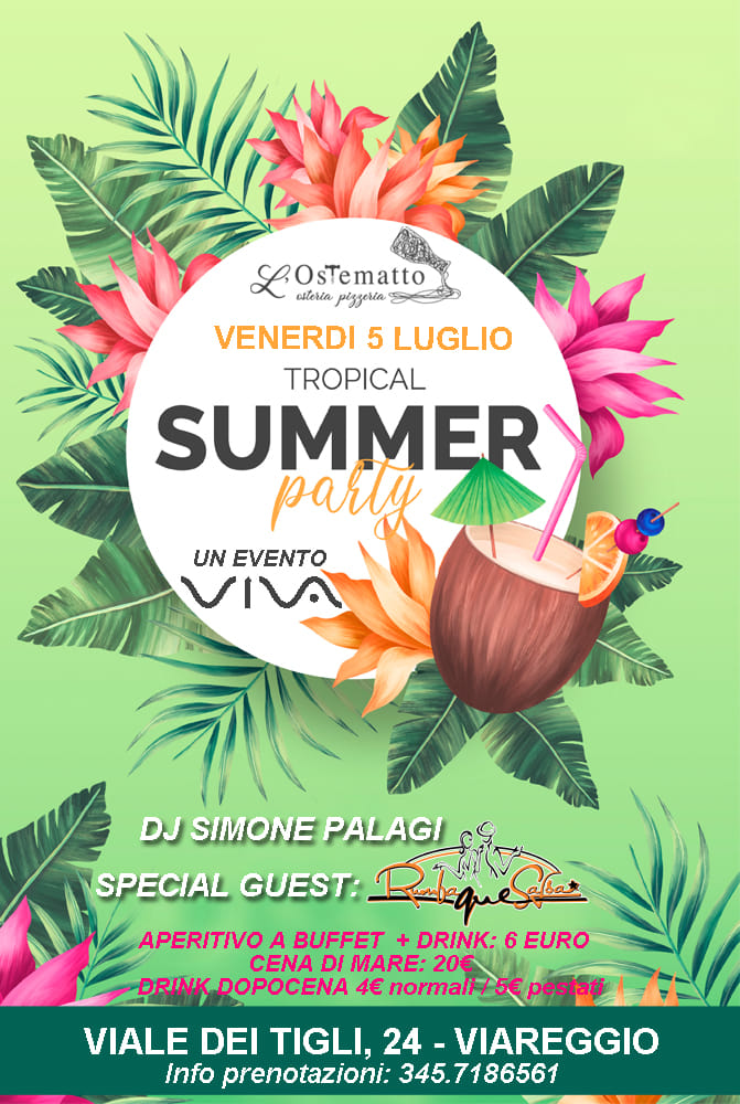 Tropical Summer Party all' Ostematto
