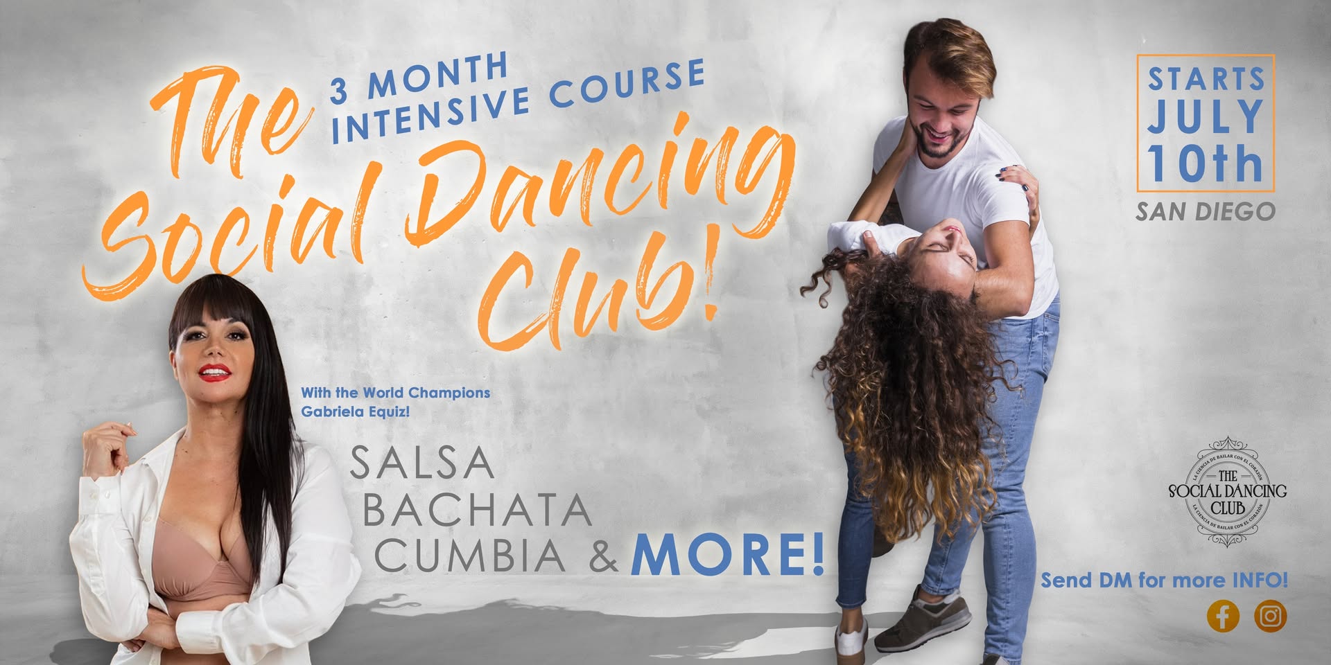 INTENSIVE COURSE TO LEARN TO DANCE SALSA, BACHATA AND MORE...