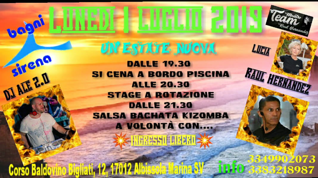 Un'Estate Nuova - Bagni Sirena Albissola Marina (Sv)