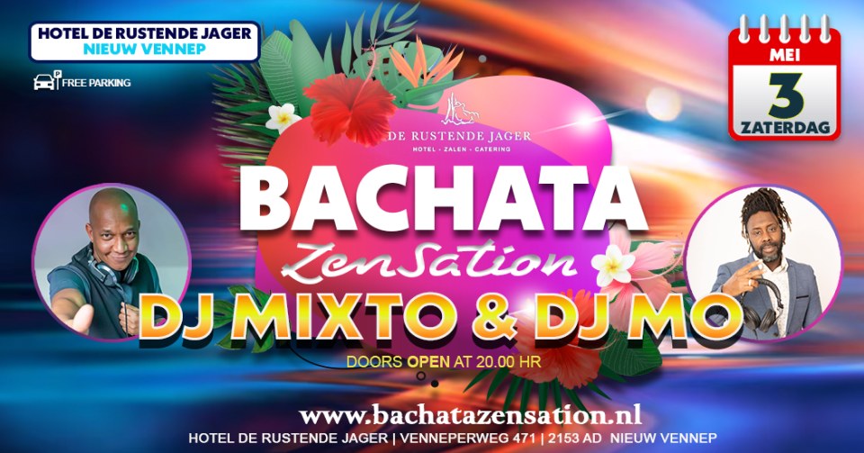 Bachata Zensation 3 mei 2025 - Nieuw Vennep (nabij Hoofddorp)