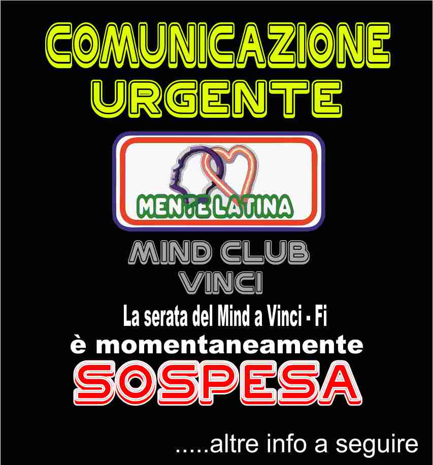 MARTEDI 27 OTTOBRE MENTE LATINA@MIND CLUB EMPOLI