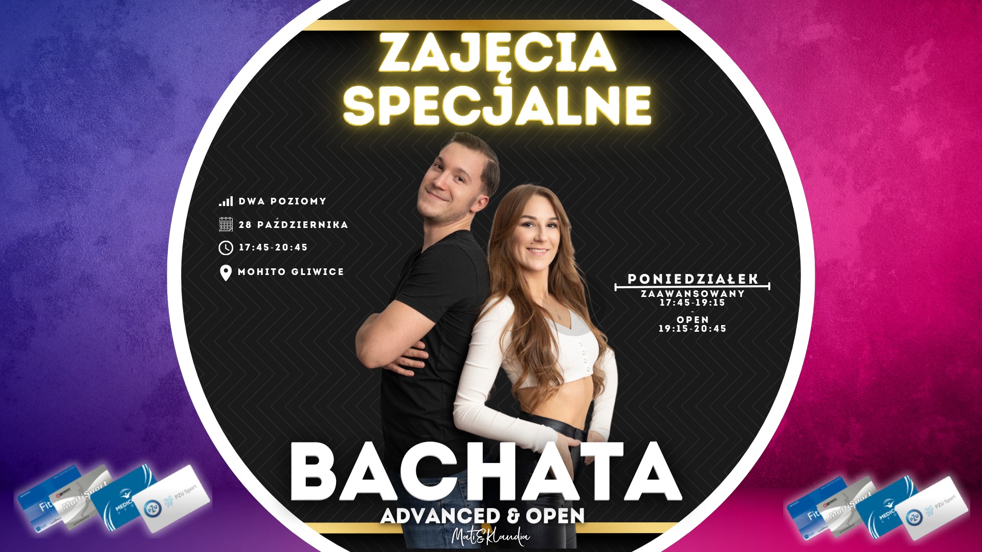 Zajęcia Specjalne - Bachata Advanced & Open w Szkole Tańca Mohito