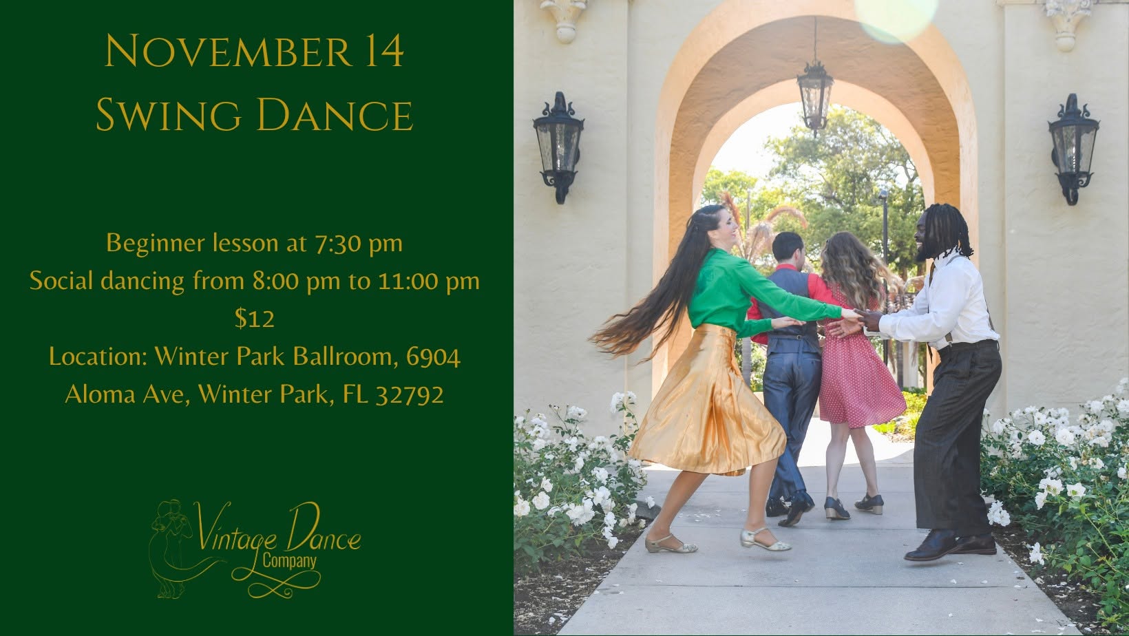 November 14 Social Swing Dance