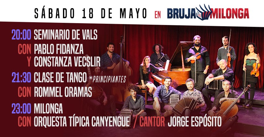 Seminario de Vals + Orquesta Típica Canyengue en vivo!