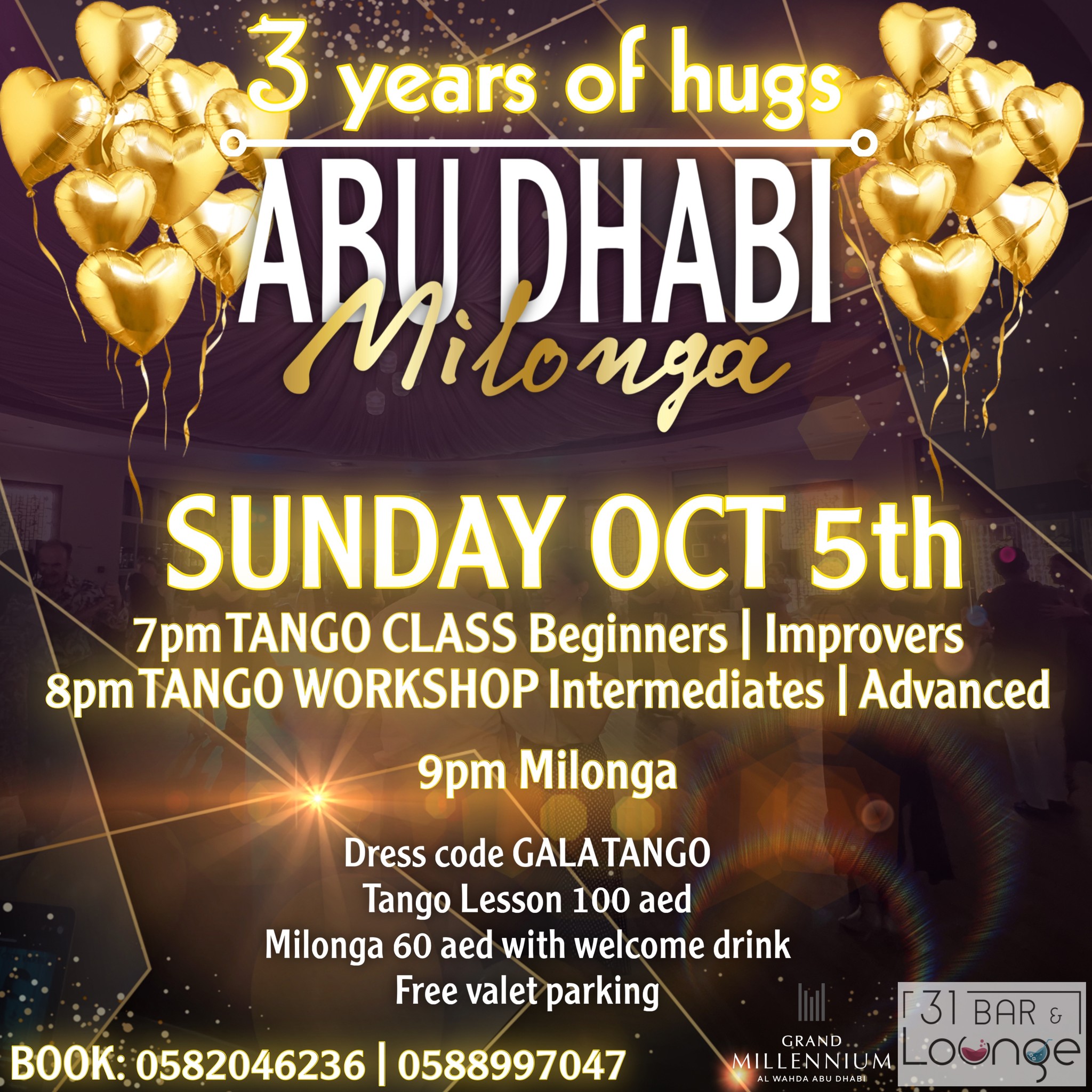 AD MILONGA ANNIVERSARY 3 years of hugs