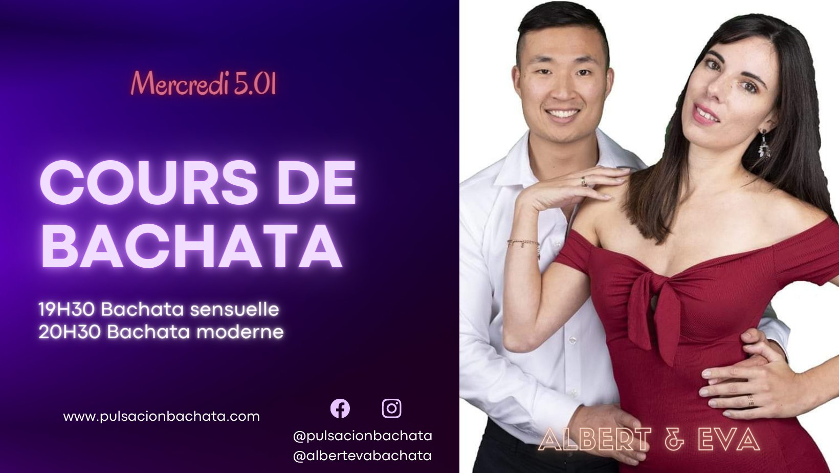 Cours de bachata avec Albert & Eva