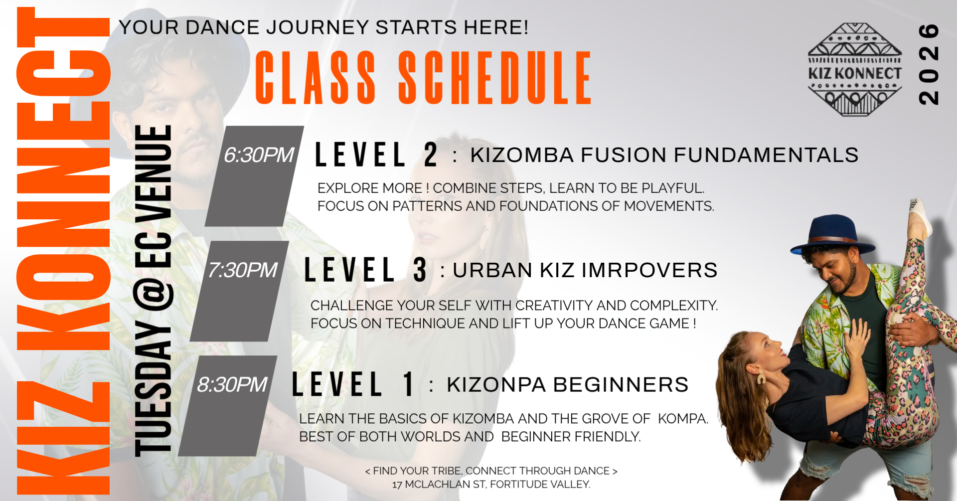 KIZONPA KIZOMBA FUSION AND URBAN KIZ 2026 TERM 3