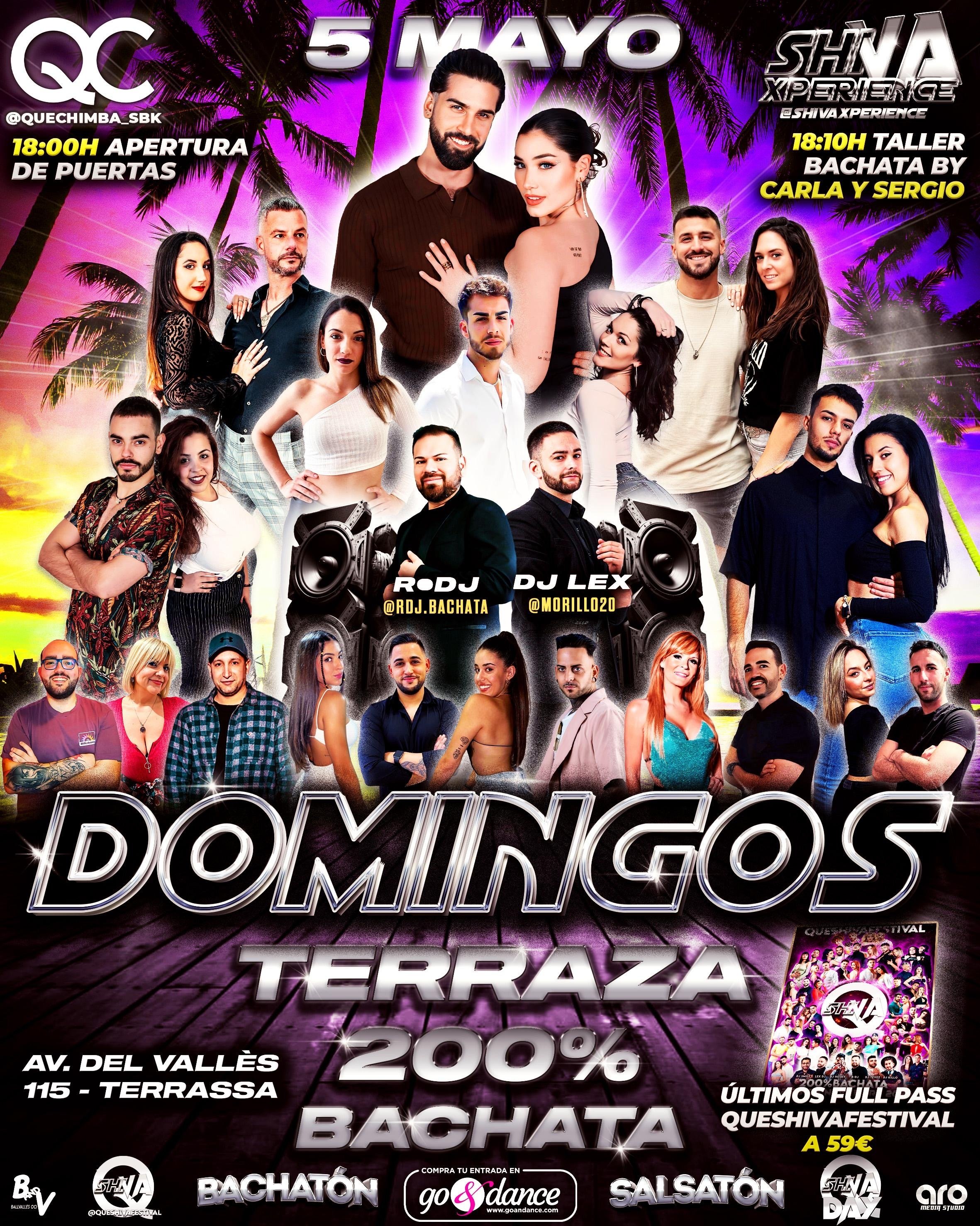 ?? DOMINGO 5 DE MAYO ?? TERRAZA 200% BACHATA EN QUECHIMBA BY SHIVA XPERIENCE ??