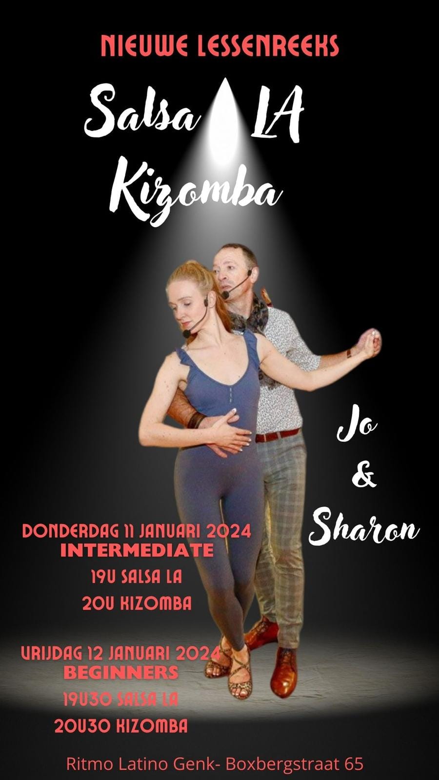 Nieuwe lessenreeks Salsa LA en Kizomba Intermediate met Jo & Sharon.