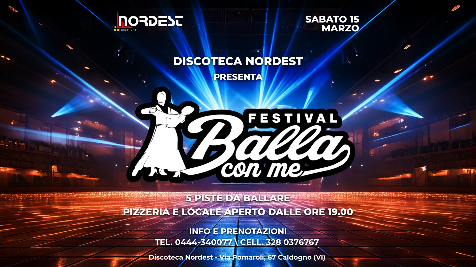 ๐ ๐๐๐๐๐ ๐๐จ๐ง ๐๐!๐บ Il Festival per chi ama ballare alla Discoteca Nordest - Caldogno (Vi)
