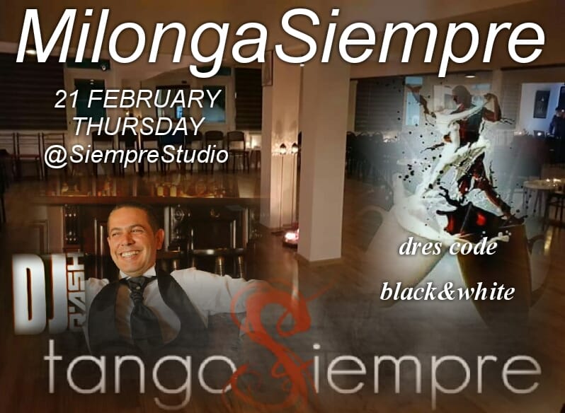 MilongaSiempre @Siemprestudio With DJ RASH