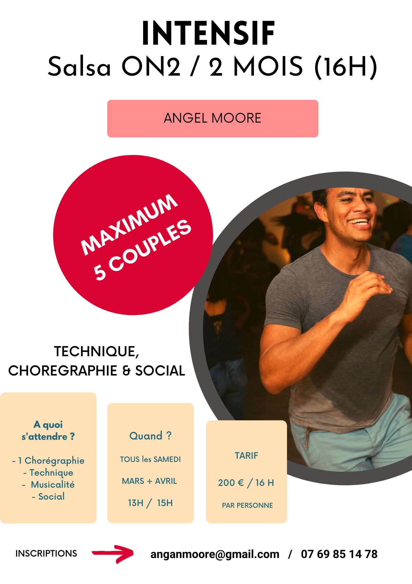 INTENSIF Salsa ON2 avec Angel Moore