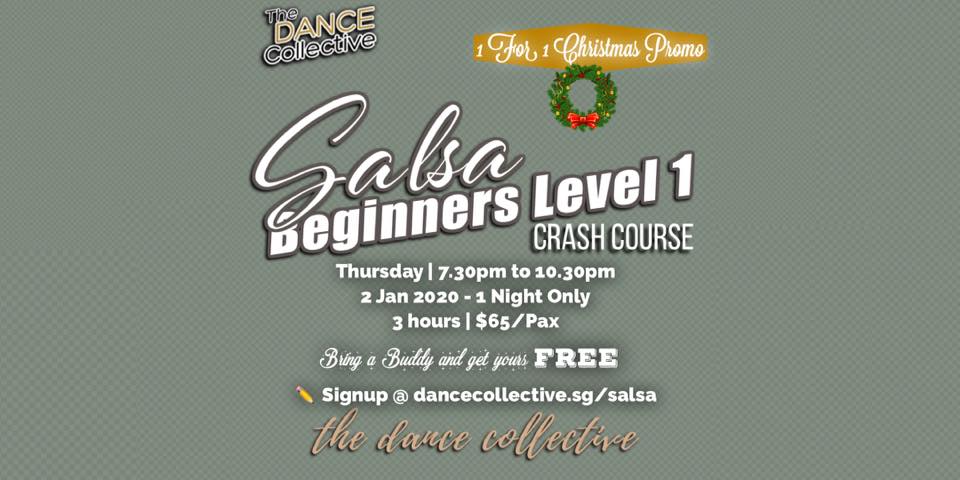 Salsa Beginner Crash Course - 1 for 1 Holidays Promo
