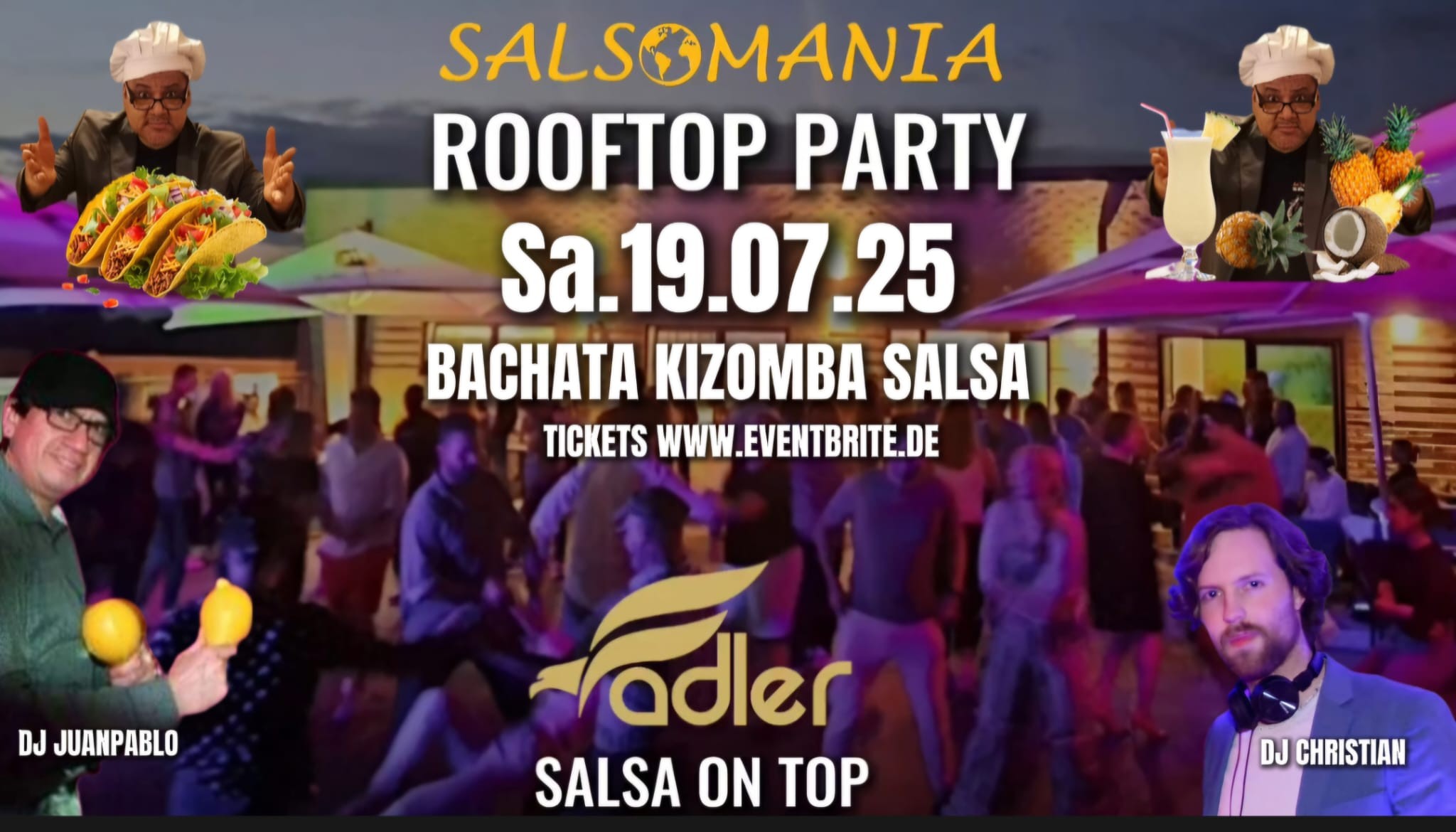 Bachata Kizomba Salsa Rooftop Party