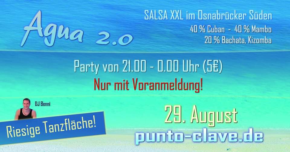 Agua 2.0 - Die Salsa XXL Cuban+Mambo Party im Osnabrücker Süden