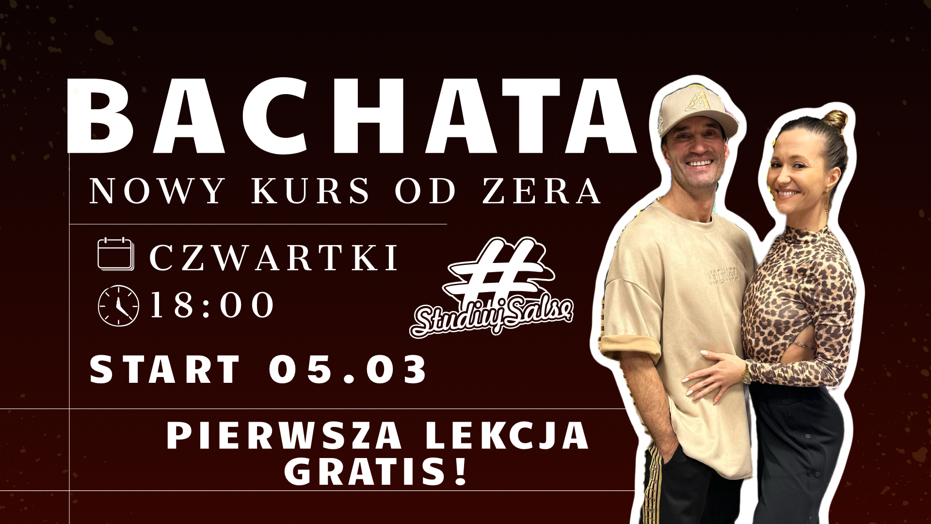 BACHATA w PARACH NA DZIEŃ KOBIET GRATIS PIERWSZA LEKCJA