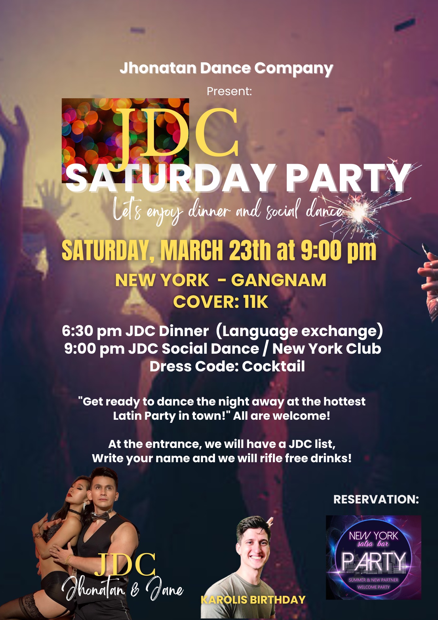 JDC LATIN PARTY