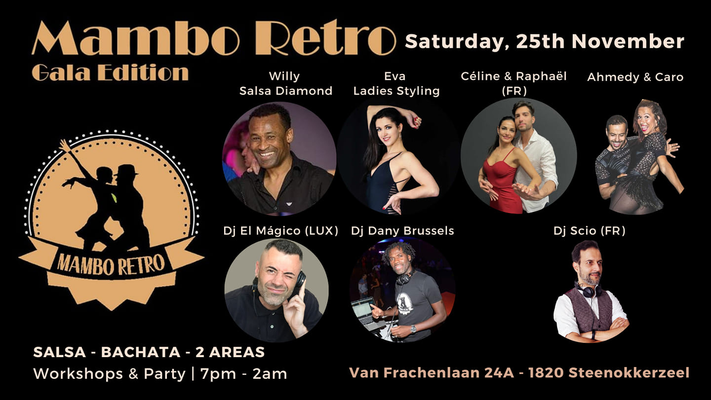 πππππ πππππ ππππ I 2 Rooms I Salsa I Bachata - Sat.25 Nov. @ Steenokkerzeel