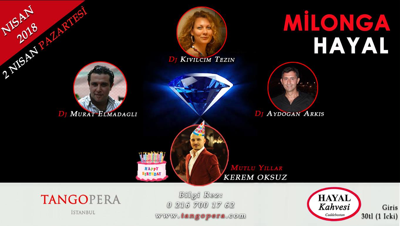 Milonga HAYAL Kahvesi Doğum Günü ÖZEL