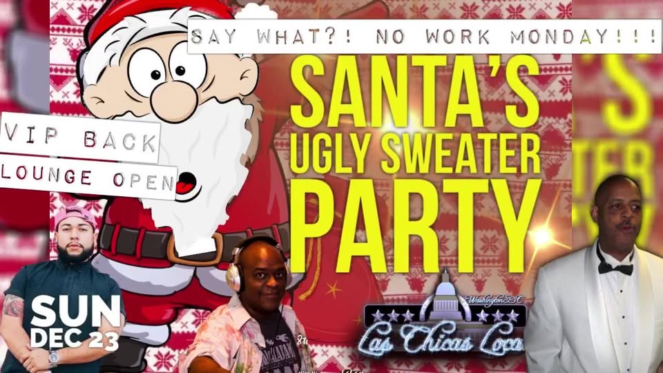 No Work Monday Ugly Sweater Holiday Party