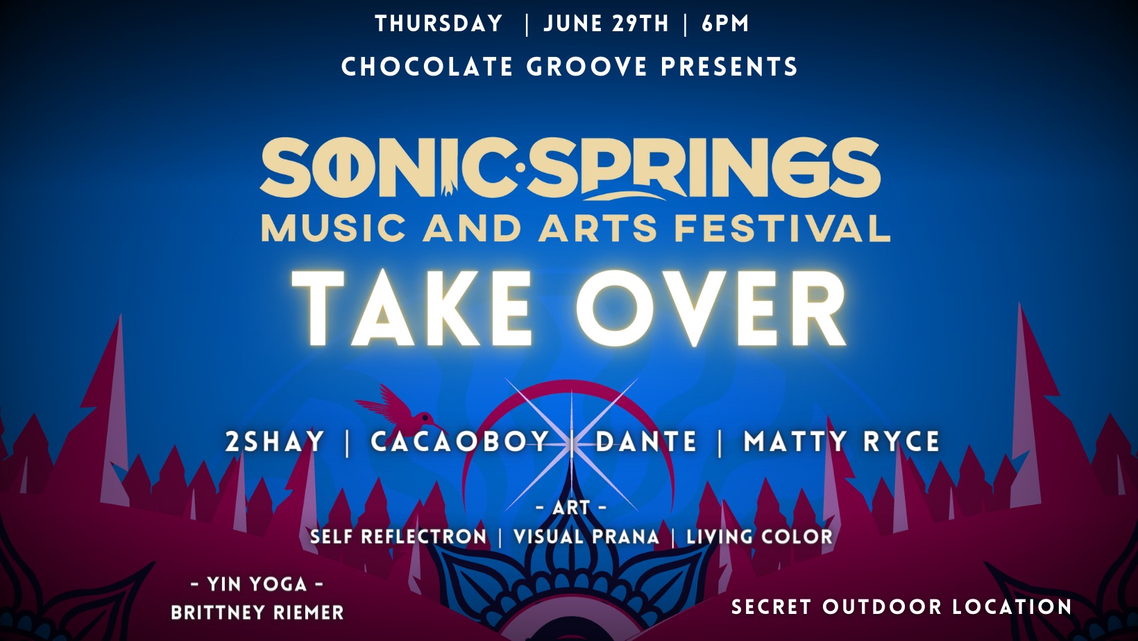 Chocolate Groove - SONIC SPRINGS OUTDOOR TAKEOVER - CACAO ECSTATIC DANCE PARTY