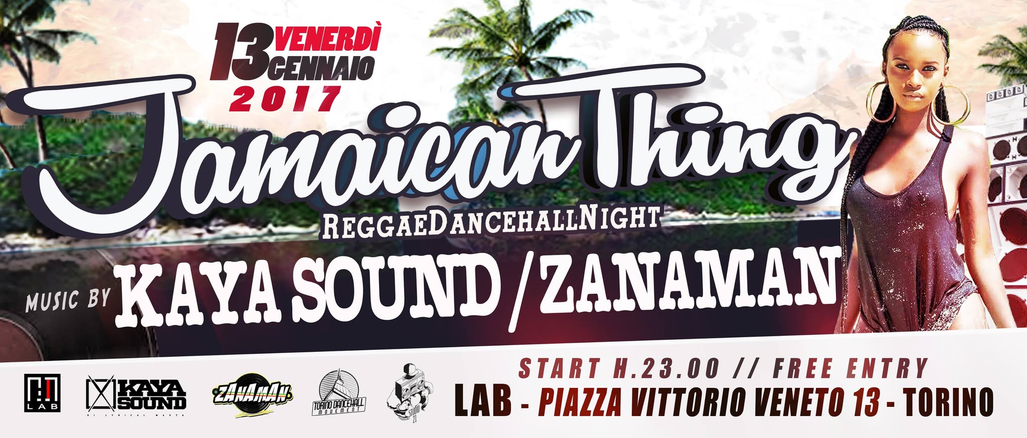 Jamaican Thing - Dancehall Party@Lab -Torino Centro Free Entry
