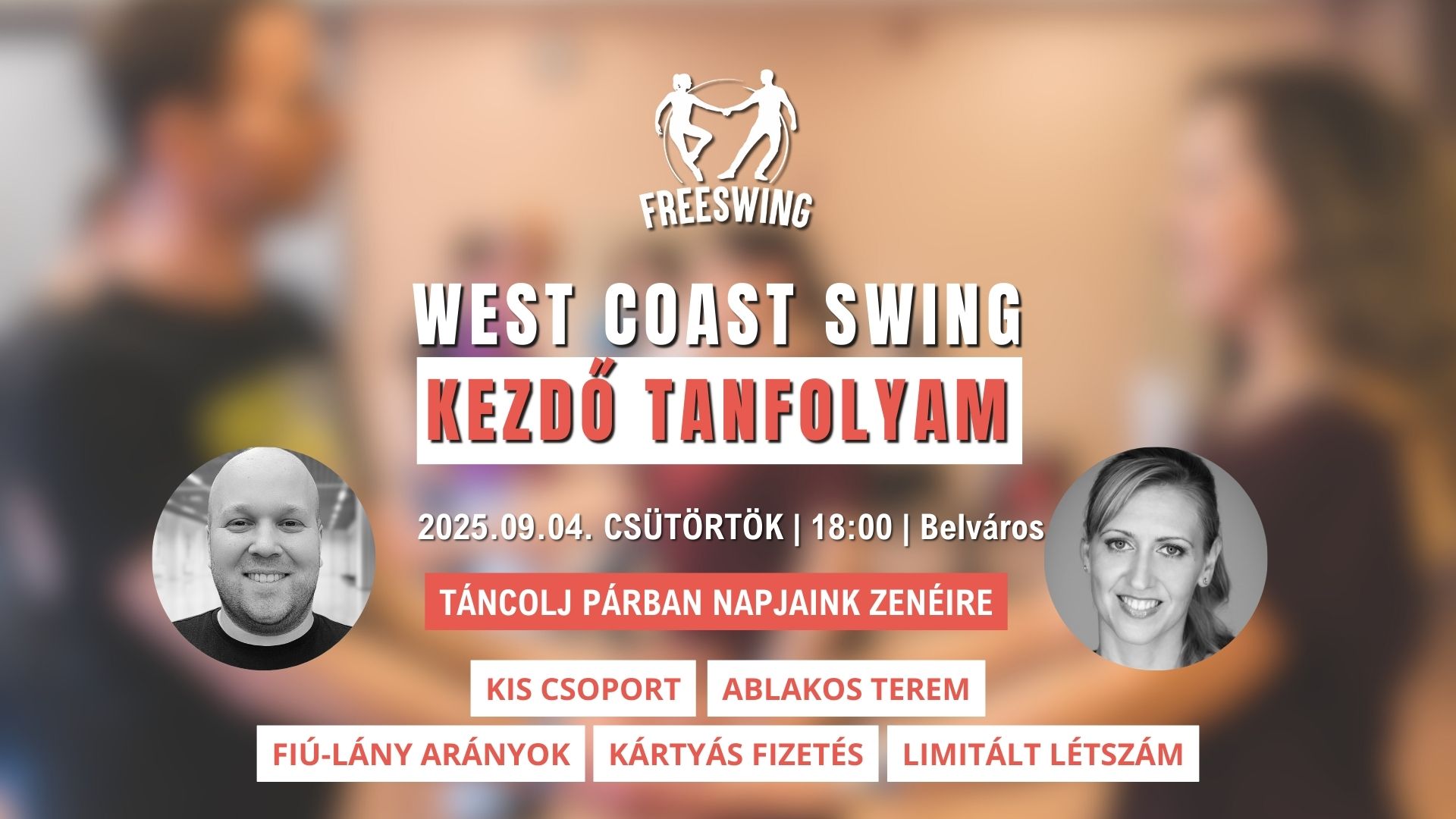 KEZDŐ West Coast Swing Tanfolyam (10.30. Csütörtök)