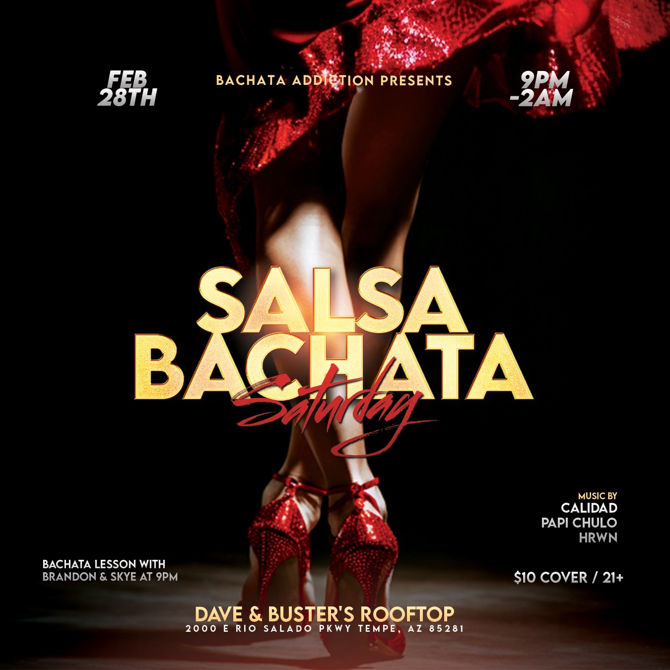 Salsa Bachata Saturday at D&B February Edition (only once a month!)
