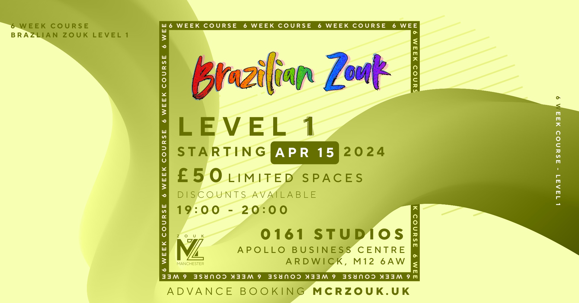 Level 1 Brazilian Zouk - 6 Week Course April 2024