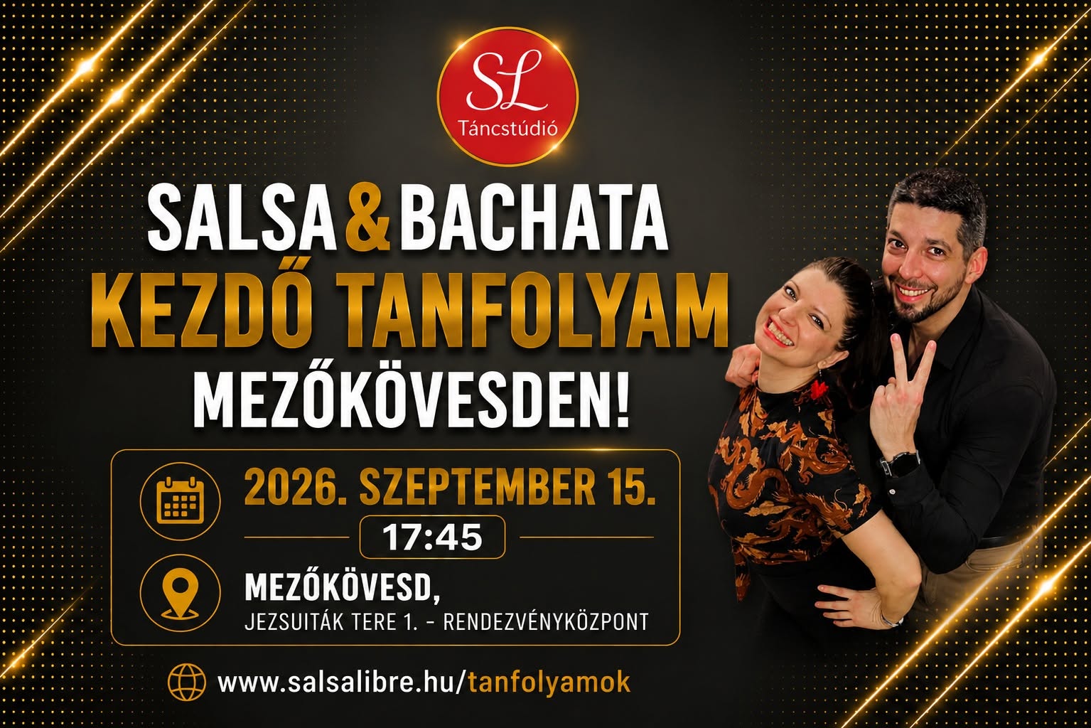 Kezdő Salsa&Bachata Tanfolyam MEZŐKÖVESDEN