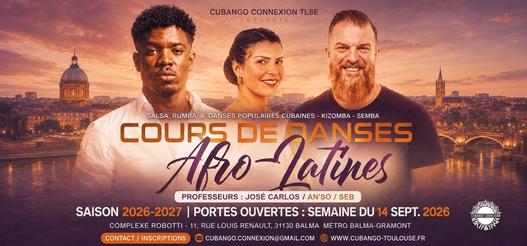 RENTREE CUBANGO CONNEXION 2026 2027- Cours de Danses Afro-Latines - TOULOUSE