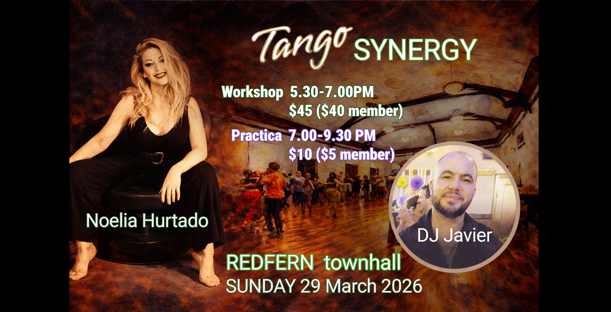 Tango Synergy Workshop & Practica with Noelia Hurtado
