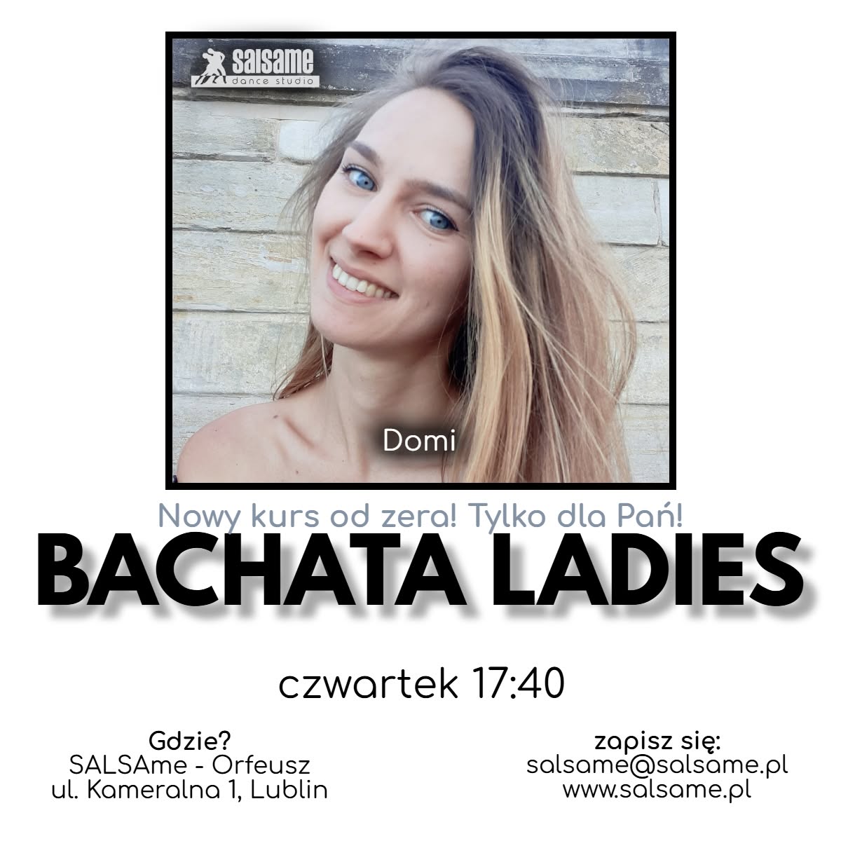 BACHATA LADIES nowy kurs od zera SALSAme start: lipiec 2026