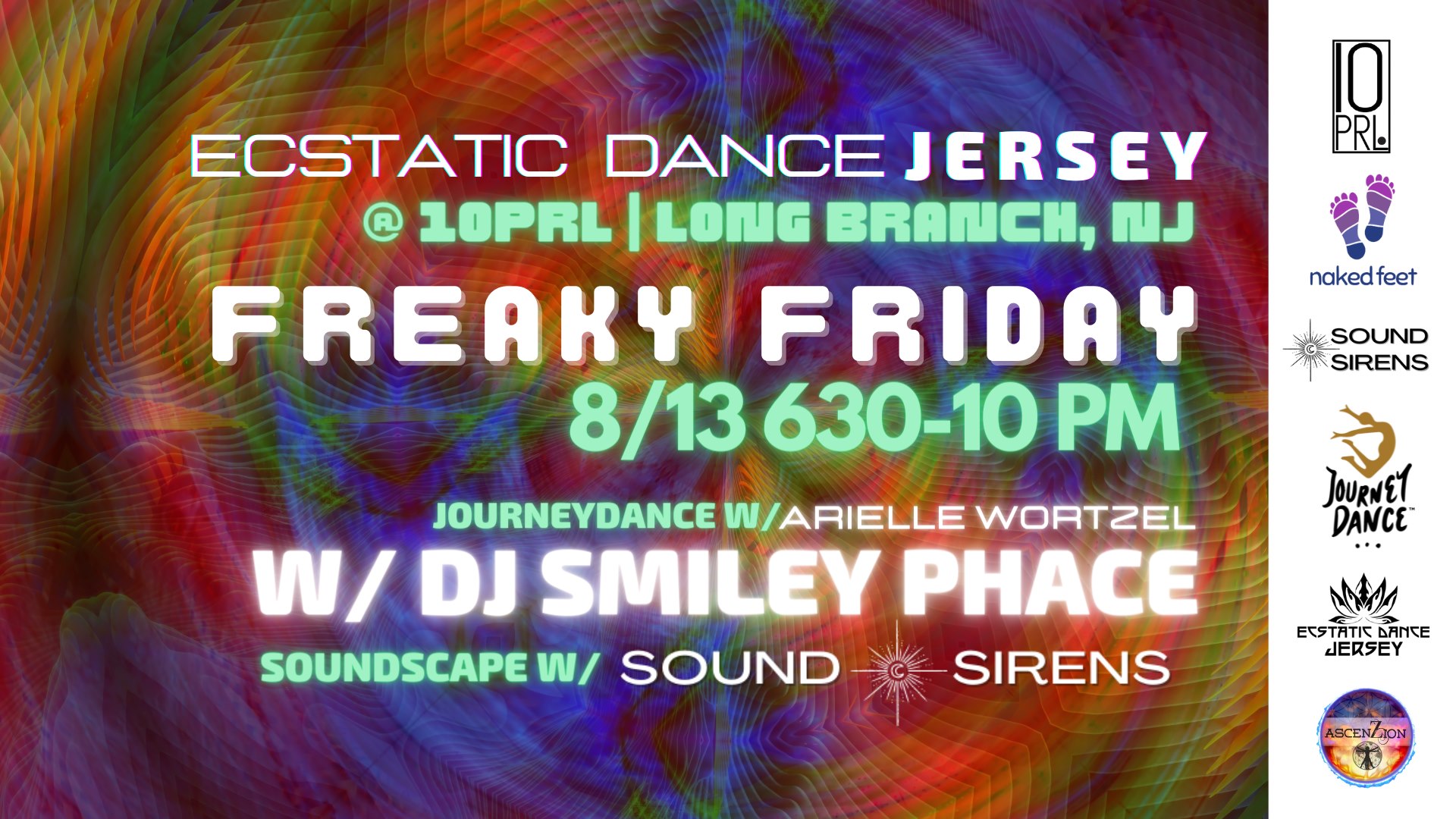 Ecstatic Dance! Jersey Shore! 10PRL w SoundSirens & DJ Smiley