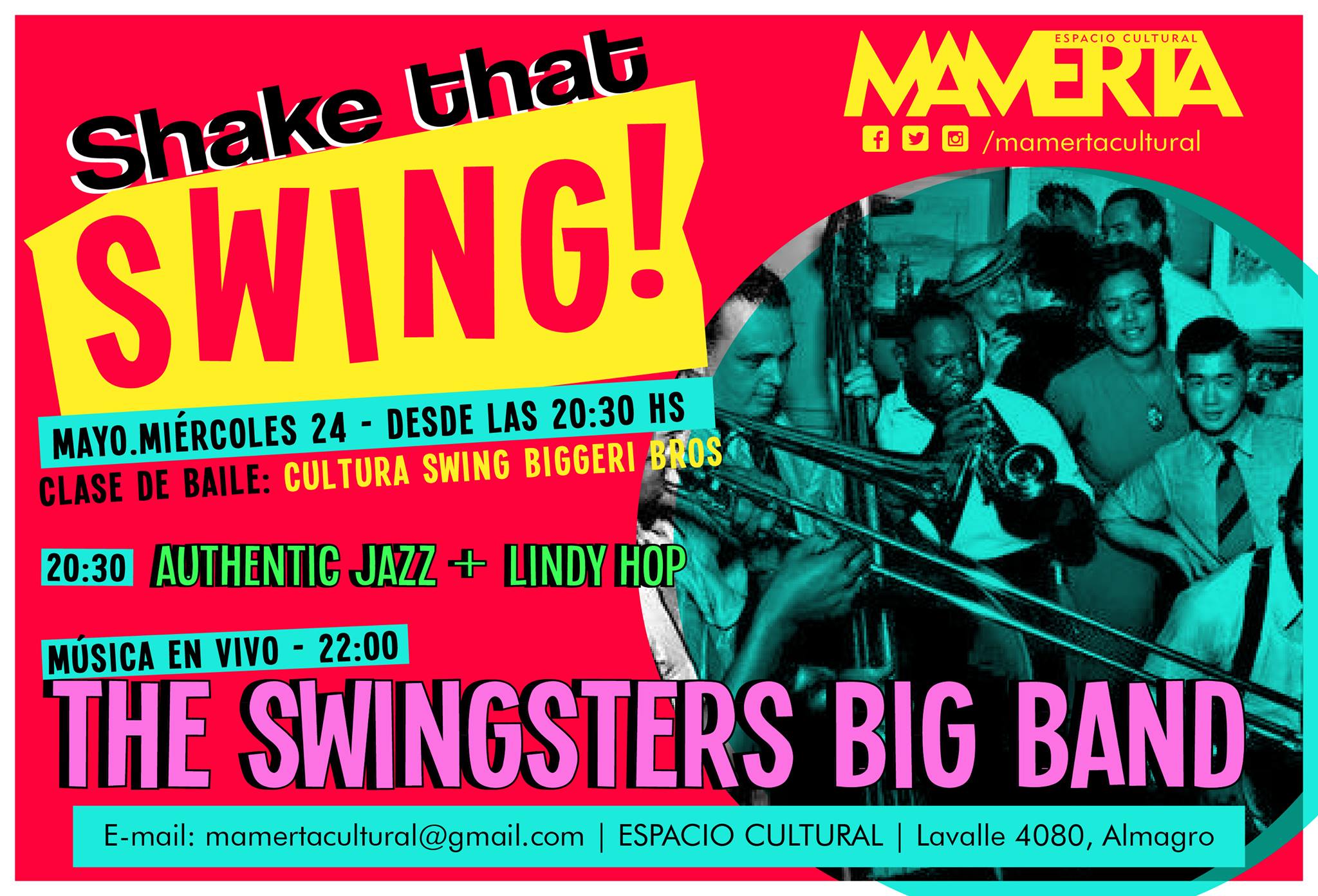 SHAKEthatSWING! 24 5 Cultura Swing + The Swingsters BIG BAND!