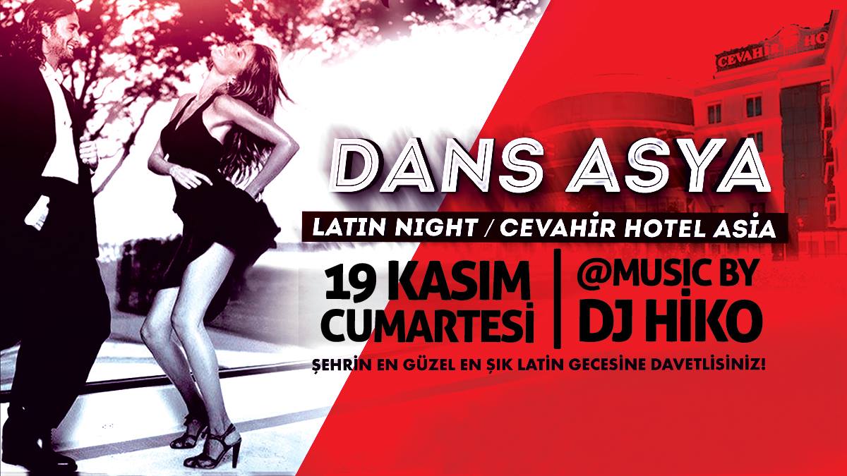 Dans Asya Latin Gecesi 19 Kasım Cumartesi