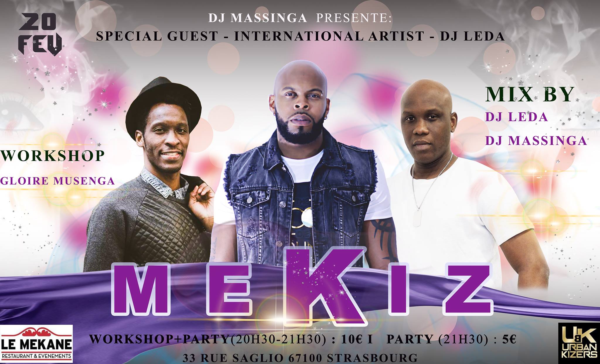 MEKIZ - Special Guest DJ LEDA - Kizomba Party 100%