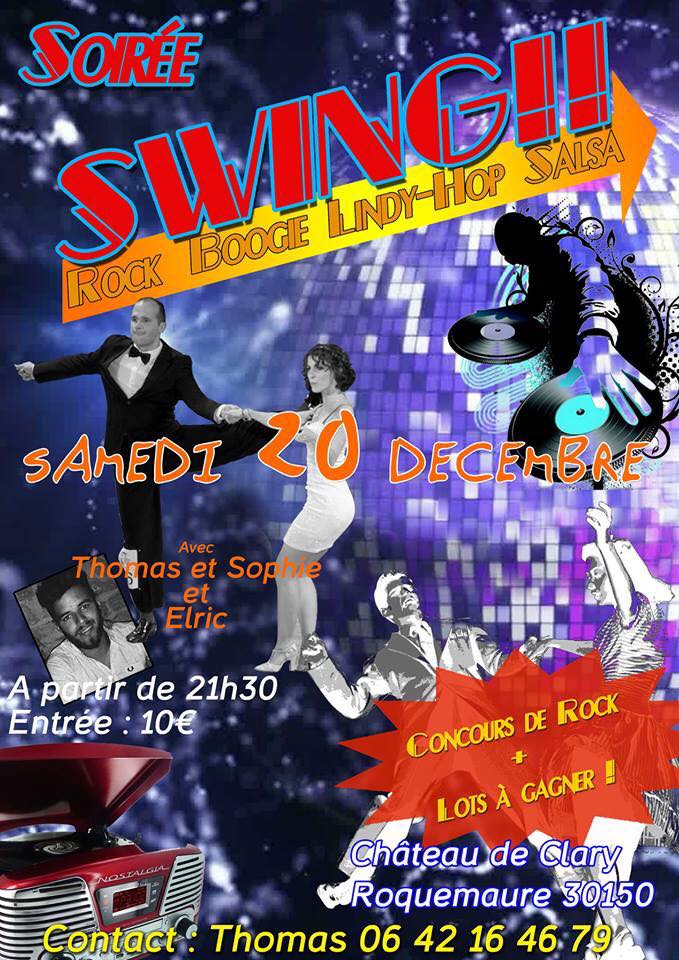 Soirée "SWING" Boogie - Lindy Hop - Salsa - Bachata -Kizomba...