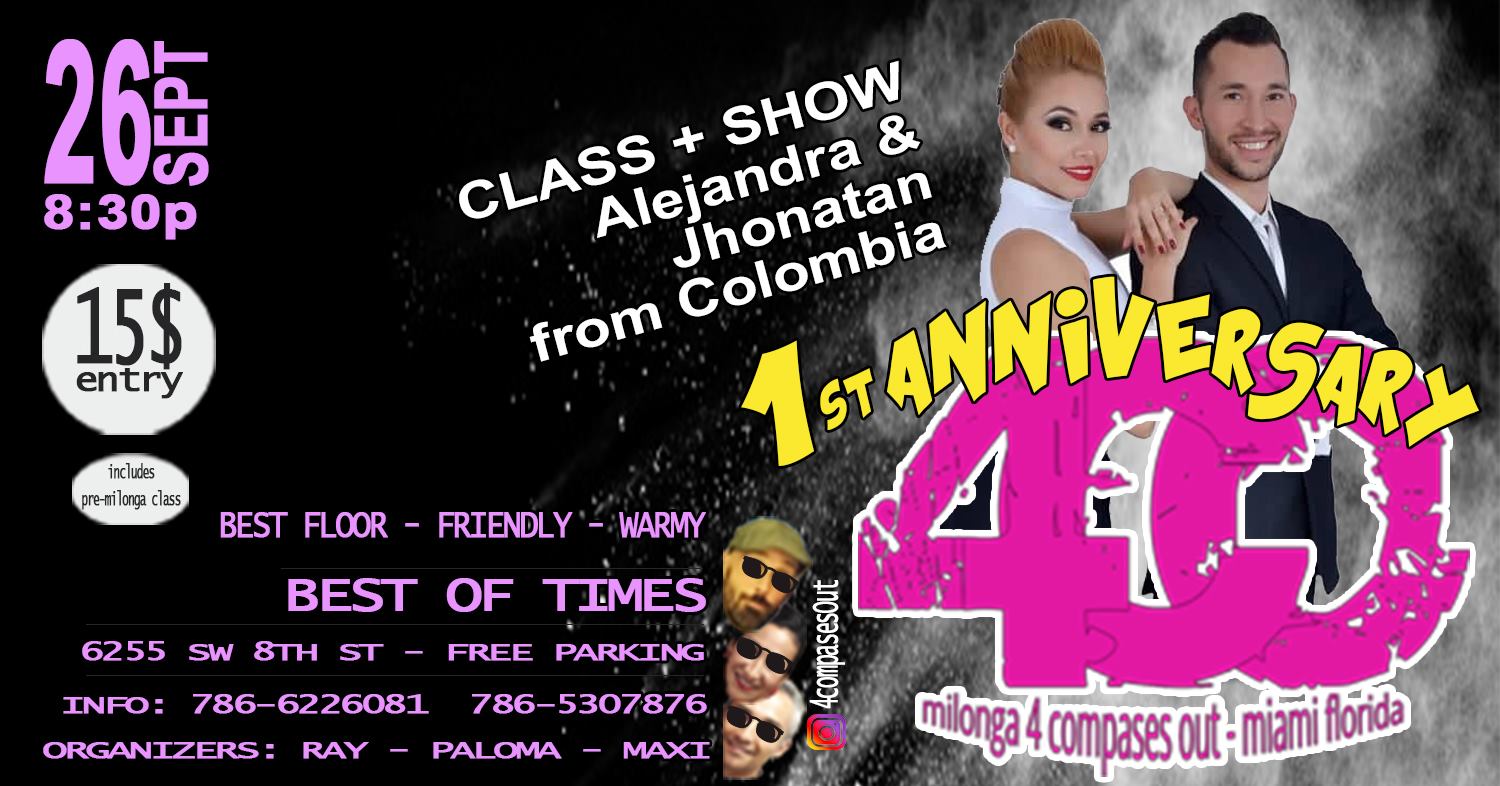 Milonga 4 Compases Out - Special Anniversary