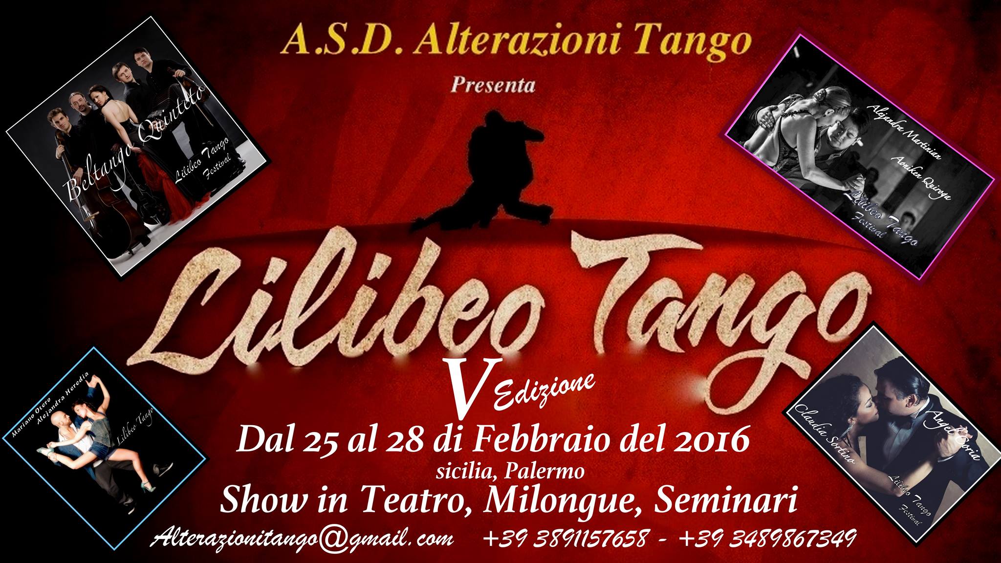 LILIBEO TANGO FESTIVAL...la V Edizione a Febbraio 2016!!!