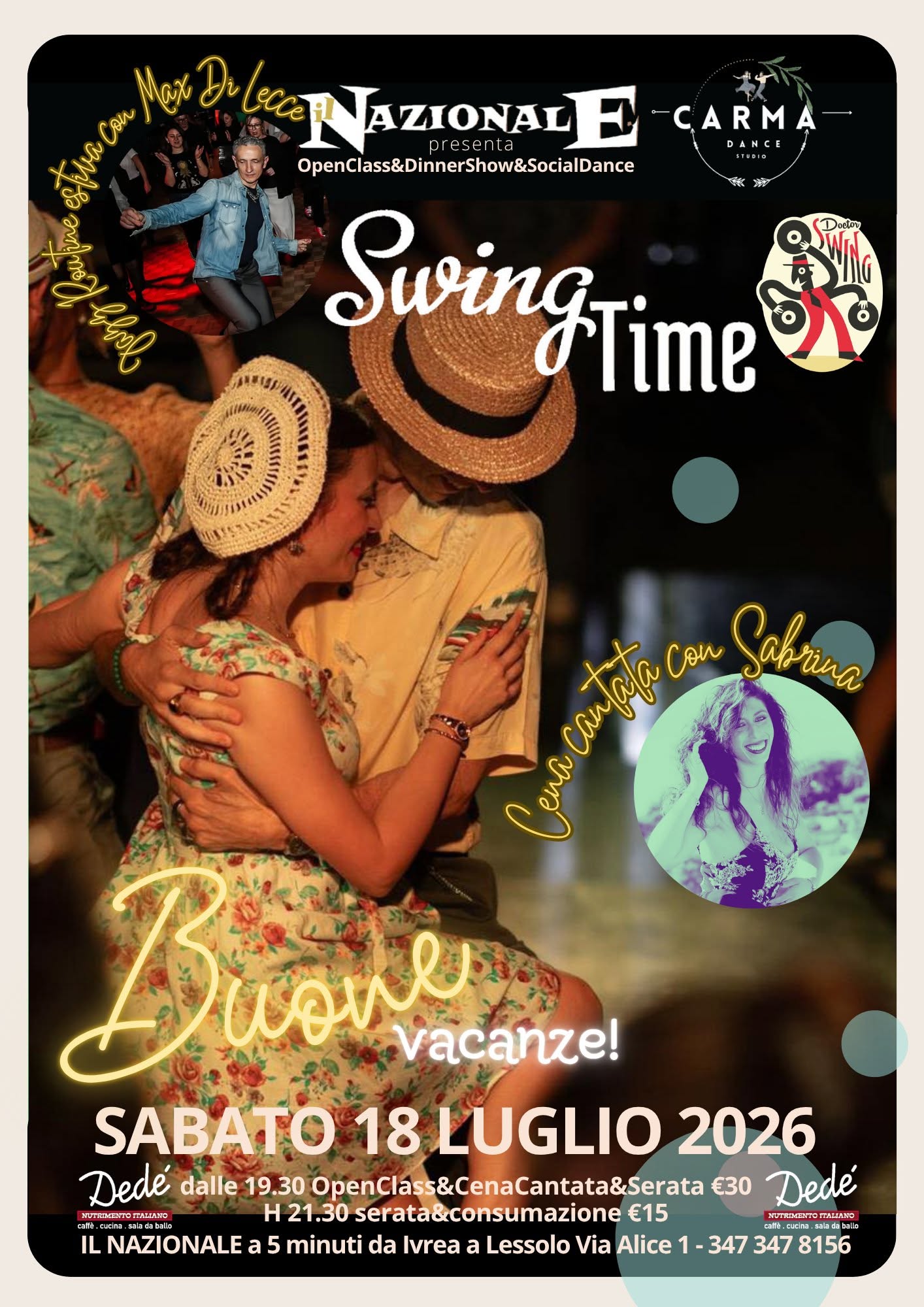 Swing Time al Nazionale dal 2012 🎭Buone Vacanze🎭