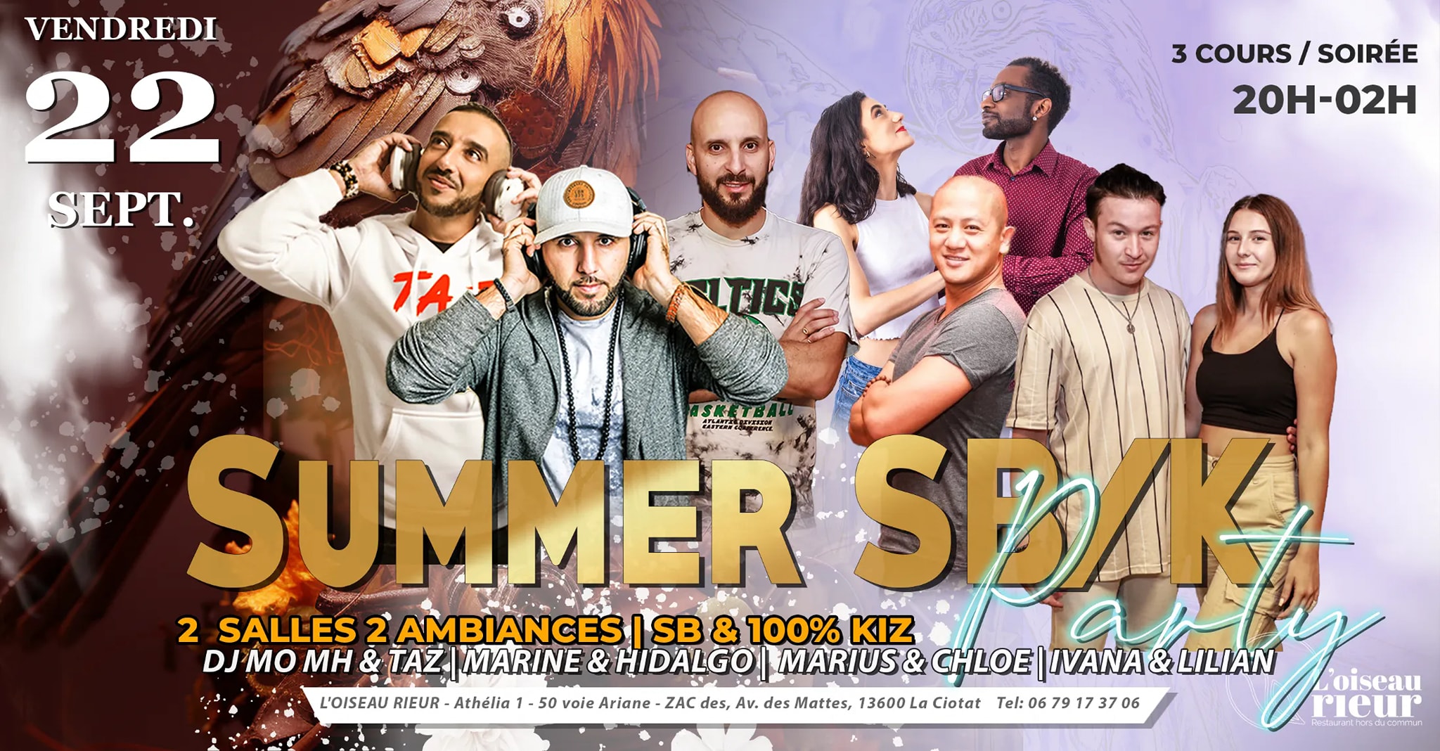 SUMMER SB K III (2 SALLES SB EN SALLE CLIM KIZ EN PLEINAIR)