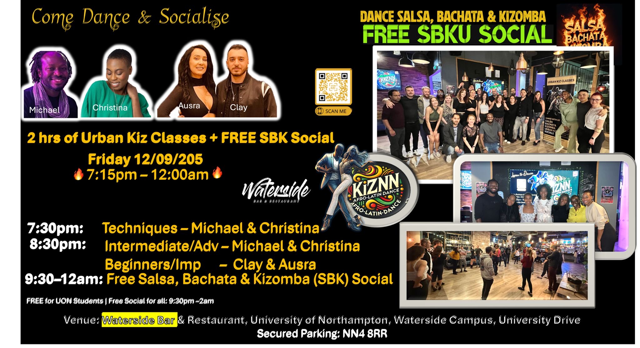 Urban Kiz Dance Class + FREE SBKU Social Northampton
