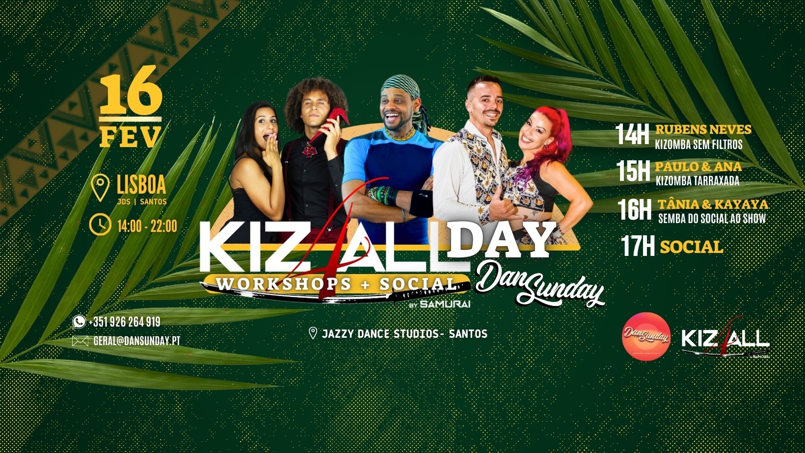 KIZ4ALL By Samurai & DANSUNDAY Bootcamp 16 de Fevereiro
