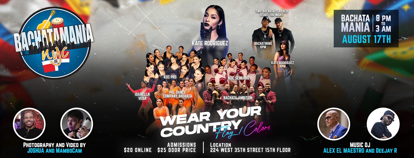 BACHATAMANIA NYC AUGUST 17TH SENSUAL VS BACHATA NIGHT
