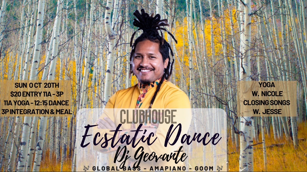 Ecstatic Dance ft. DJ GEOVANTE w. Yoga & Closing Songs