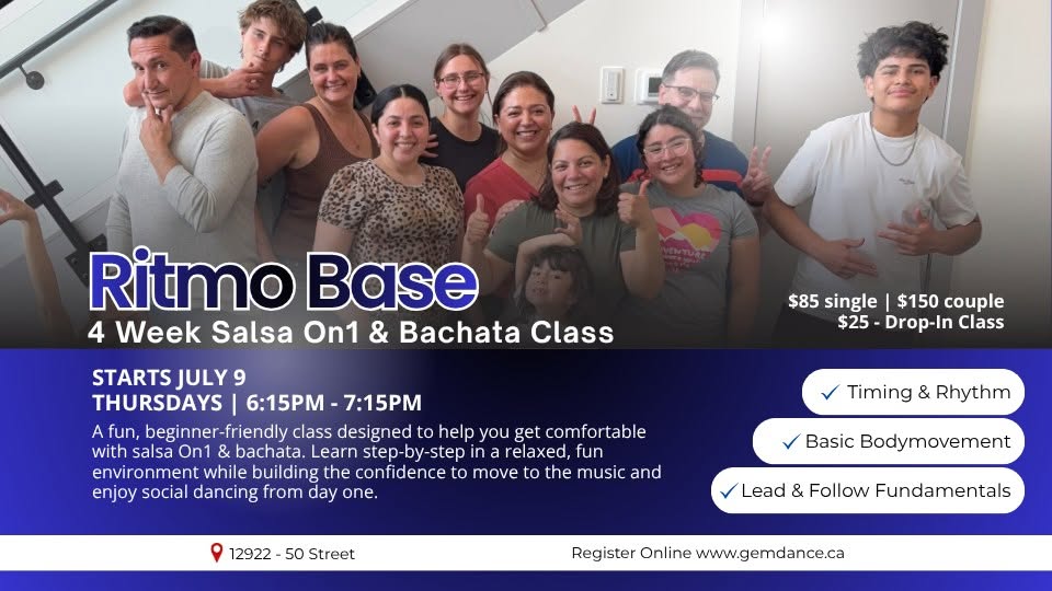 Ritmos Base - 4 Week Salsa On1 & Bachata Class