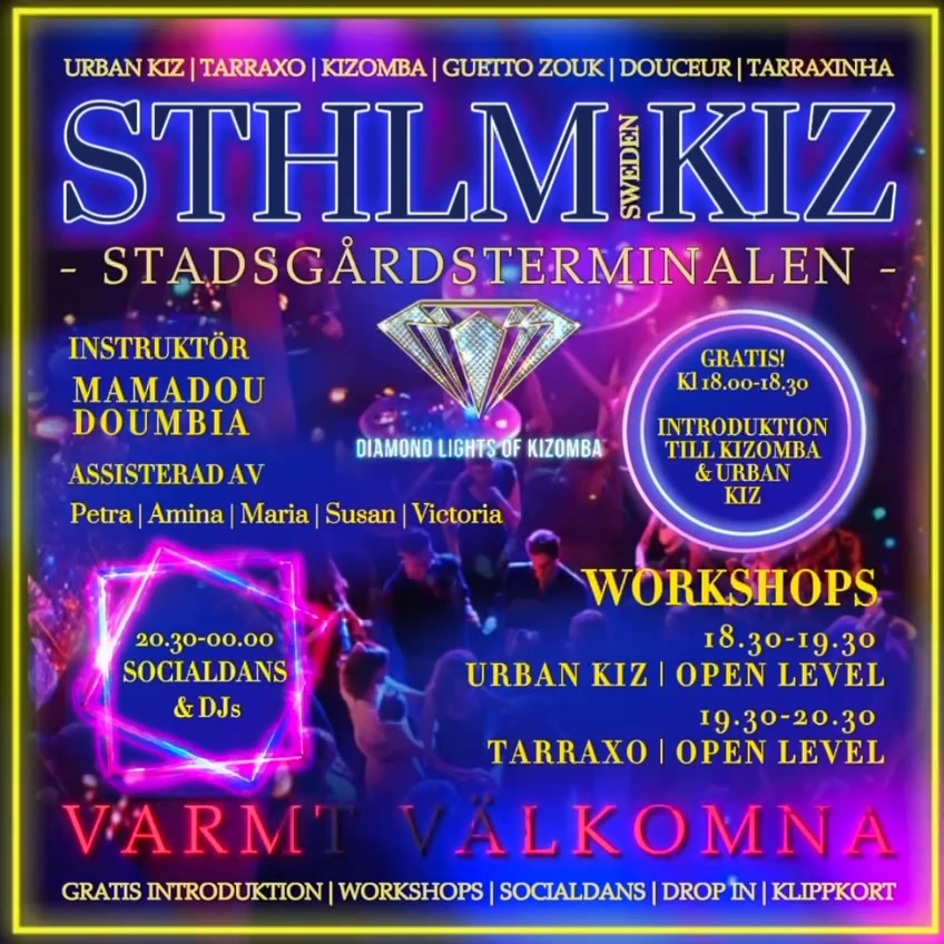 STHLM KIZ - Sweden Workshops + Social Dance Urban Kiz Tarraxo Kizomba Semba