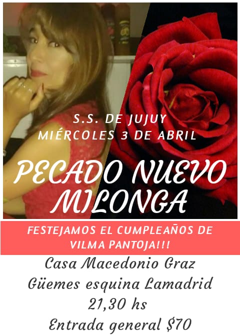 Pecado Nuevo Milonga